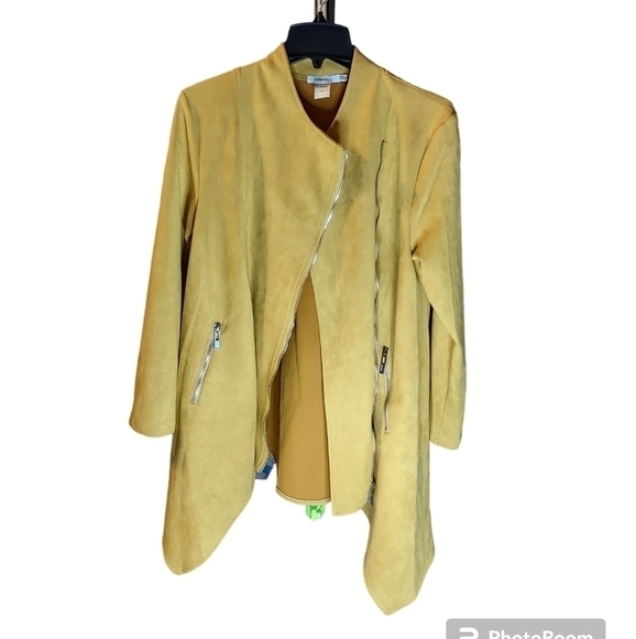 Chic Gold Asymmetrical Women's Jacket - Picture 7 of 16